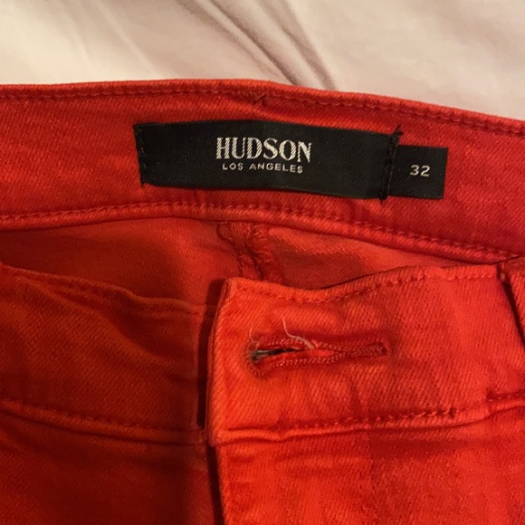 Hudson Nico Jeans in Red - Picture 6 of 10